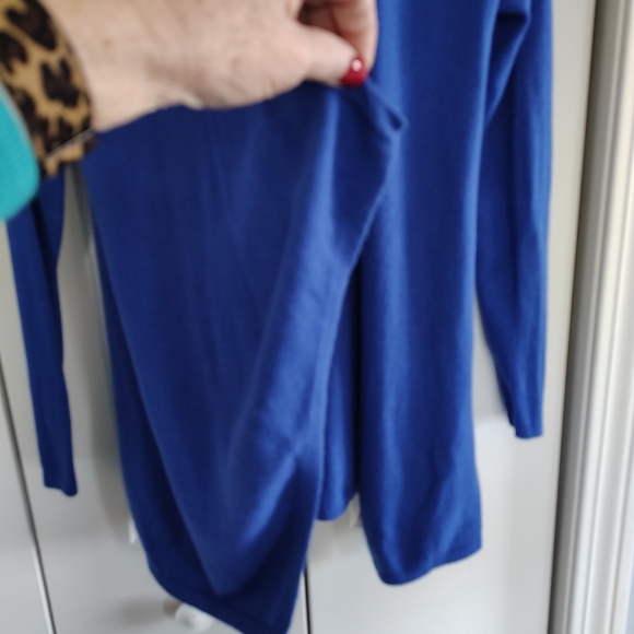 Lilly Pulitzur Blue Open Front Cardigan Sweater XS - Picture 3 of 11